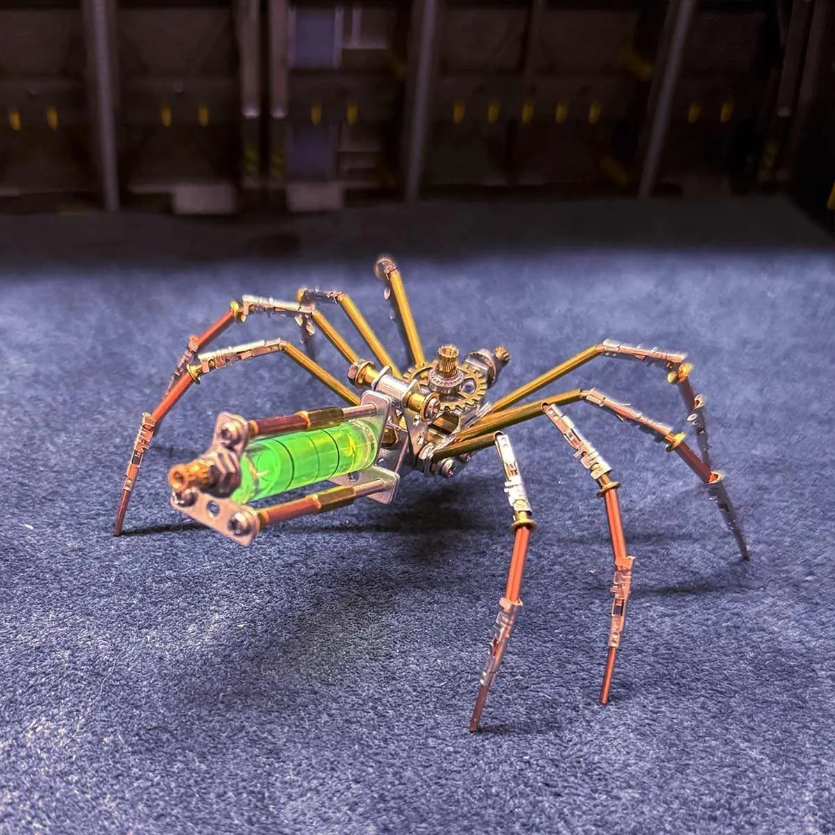 Model Kit, 118PCS Steampunk Spider 3D Puzzle Brain Teaser Animal, Art Craft Home Decor Toy Gift rebel villager nation -KIT 3D Metal Puzzle for Adults, DIY Assembly Mechanical Spider Metal 