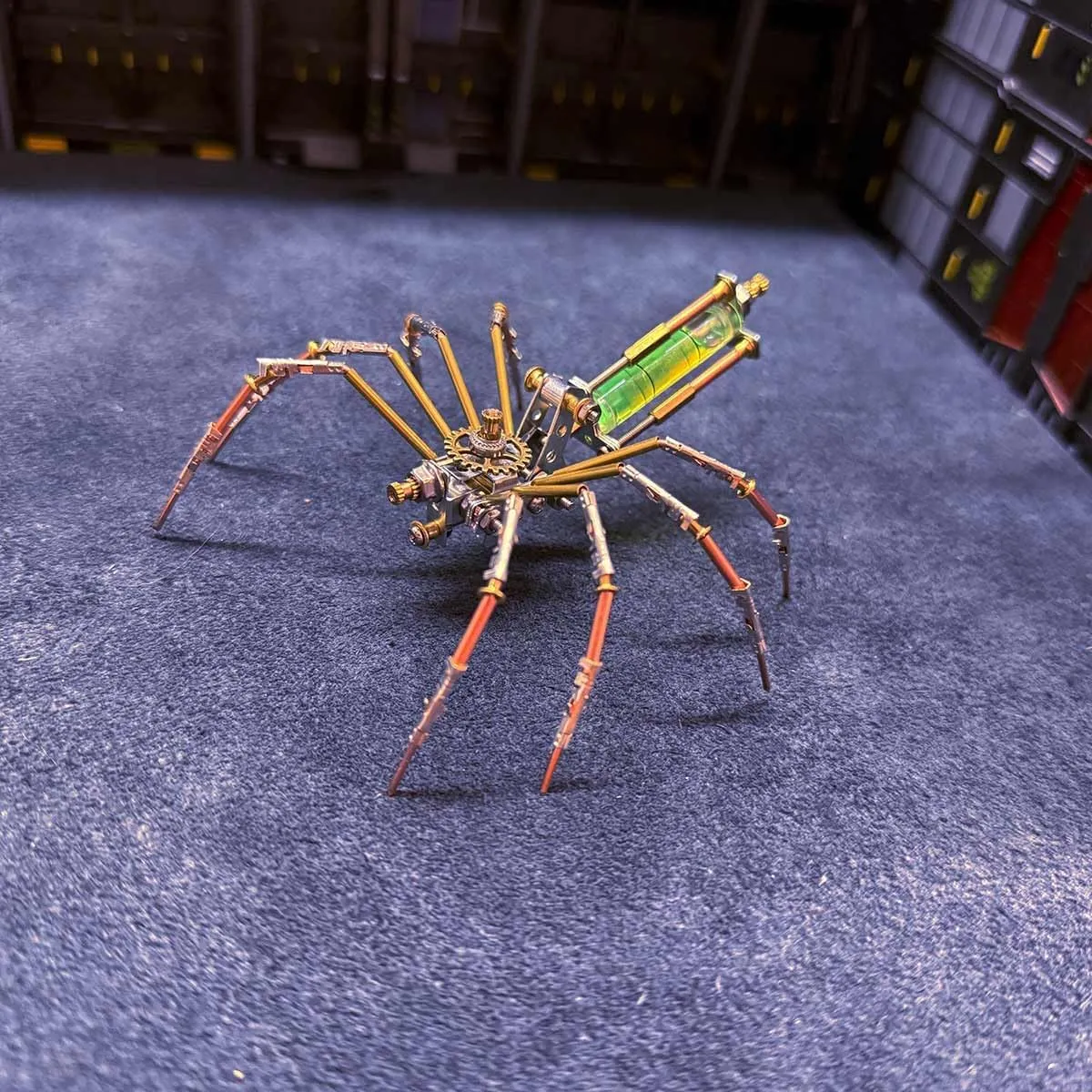 Model Kit, 118PCS Steampunk Spider 3D Puzzle Brain Teaser Animal, Art Craft Home Decor Toy Gift rebel villager nation -KIT 3D Metal Puzzle for Adults, DIY Assembly Mechanical Spider Metal 
