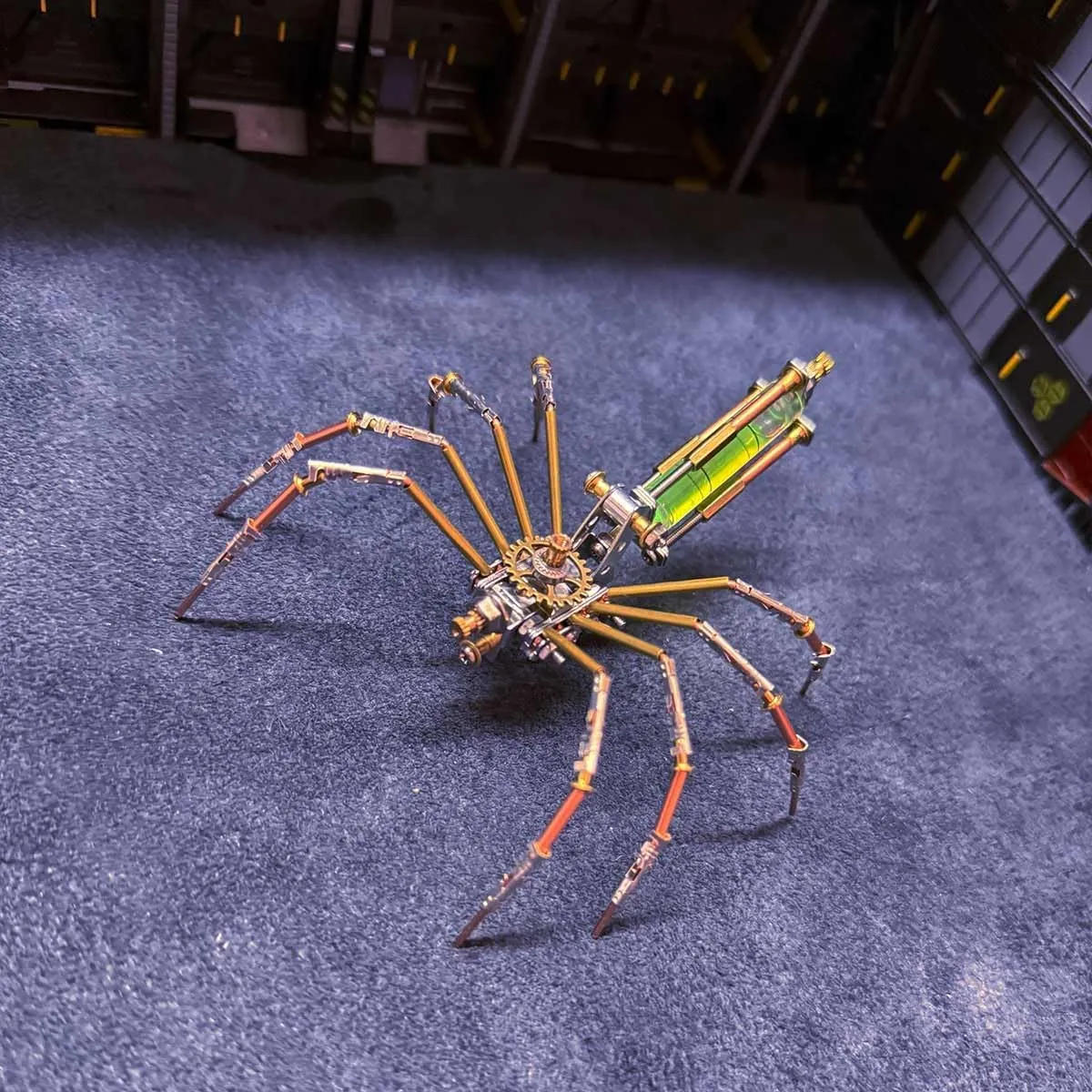 Model Kit, 118PCS Steampunk Spider 3D Puzzle Brain Teaser Animal, Art Craft Home Decor Toy Gift rebel villager nation -KIT 3D Metal Puzzle for Adults, DIY Assembly Mechanical Spider Metal 