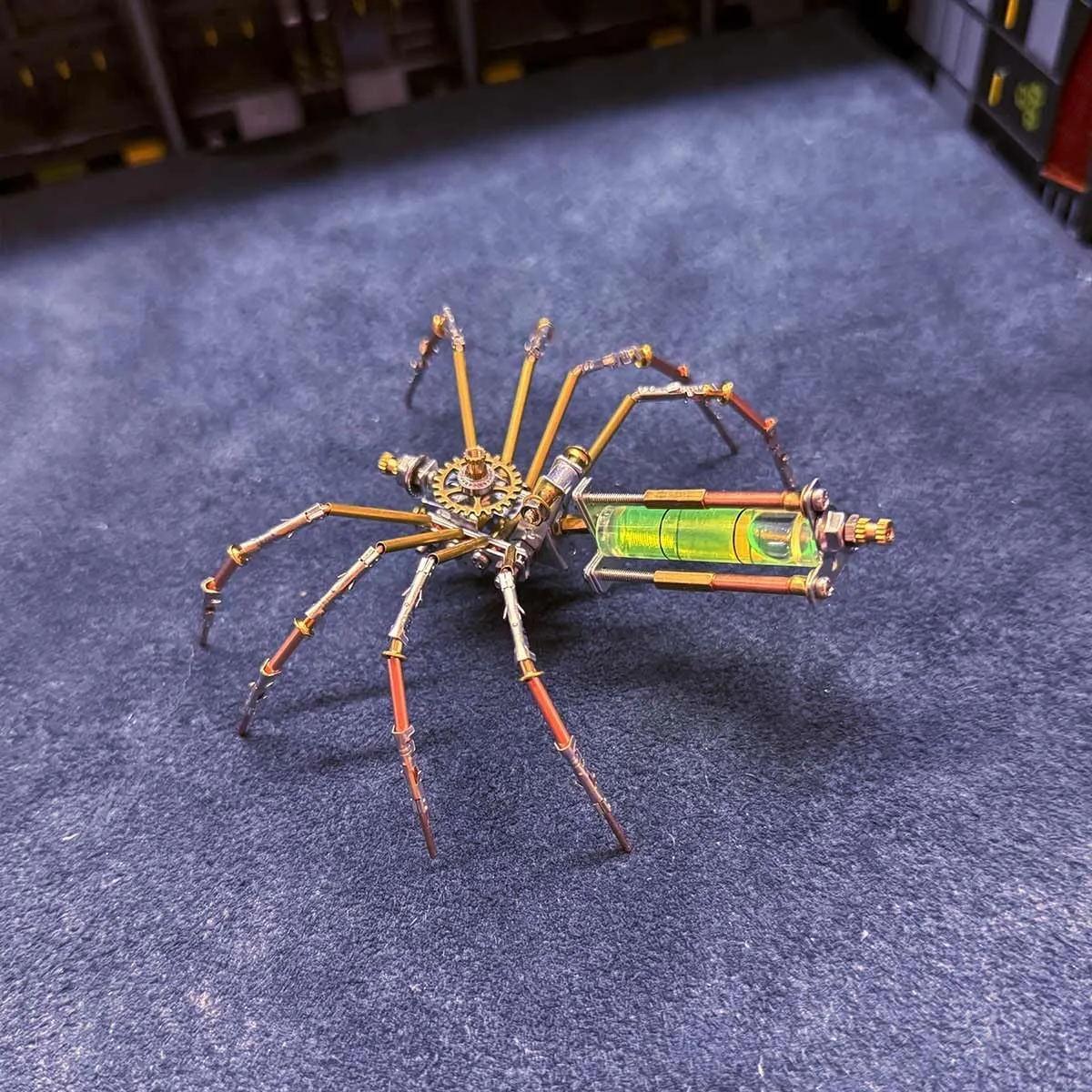 Model Kit, 118PCS Steampunk Spider 3D Puzzle Brain Teaser Animal, Art Craft Home Decor Toy Gift rebel villager nation -KIT 3D Metal Puzzle for Adults, DIY Assembly Mechanical Spider Metal 