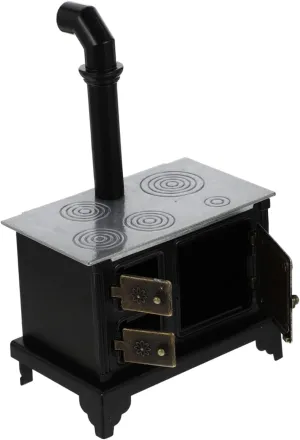 Model Scale Miniature Furniture for DIY Mini House Kit Mini House Cooking Bench Milisten Miniature dignify circadian Iron Hearth 