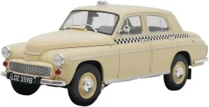 Models Toys Static Display Vintage Nostalgia Collectibles Car Ornaments Miniature Models 1:24 Warsaw,for Poland Taxi Alloy plenty Car 