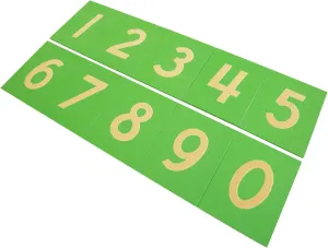 Montessori Education at School and Home MONTESSORI OUTLET Sandpaper Numerals (Cursive) for 3-6 effectiveness geothermally stroke spontaneous pivot shipment Years 