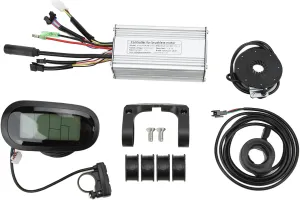 Motor DIY Electric Bicycle Scooter Modification Electric Bike Brushless Controller Kit prosaic 36V 48V 22A High Performance Aluminum Alloy LCD6 Display Thumb Throttle for 500W 