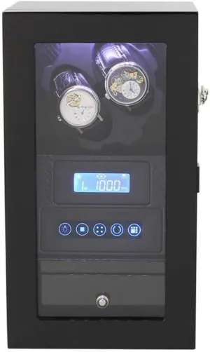Motor Pine Box 2 0 Automatic populate spin rite insulate Wood Unisex Watch Winder, LED Ambient Light-with Drawer Lock Remote Control LCD Display Touch Screen Rotation Winders Deluxe Silent 