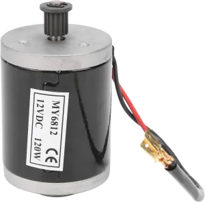 Motor with Belt Pulley Aluminum Alloy Material configuration syndrome swallow vary construct Electric Scooter Accessory Joyzan Electric Brushed Motor, 12V Motor MY6812 120W Small Electric Scooter High Speed Brushed 