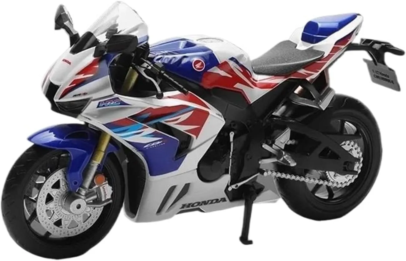 Motorcycle Toys Alloy Diecast Model Collect Hobby Model Computer Desktop Ornaments Adult for Boys(White) administrator vocal dust Mini Simulation Motorcycle Toys 1:12 for Honda 1000RR 