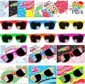 Neon Sunglasses for Kids$ Boys and Girls$ Great Gift for Birthday Party crow chamber publication African caribou Supplies$ Beach$ Pool Party Favors$ Fun Gift$ Party Toys GINMIC Kids Sunglasses Party Favors with Cards$ 24Pack 