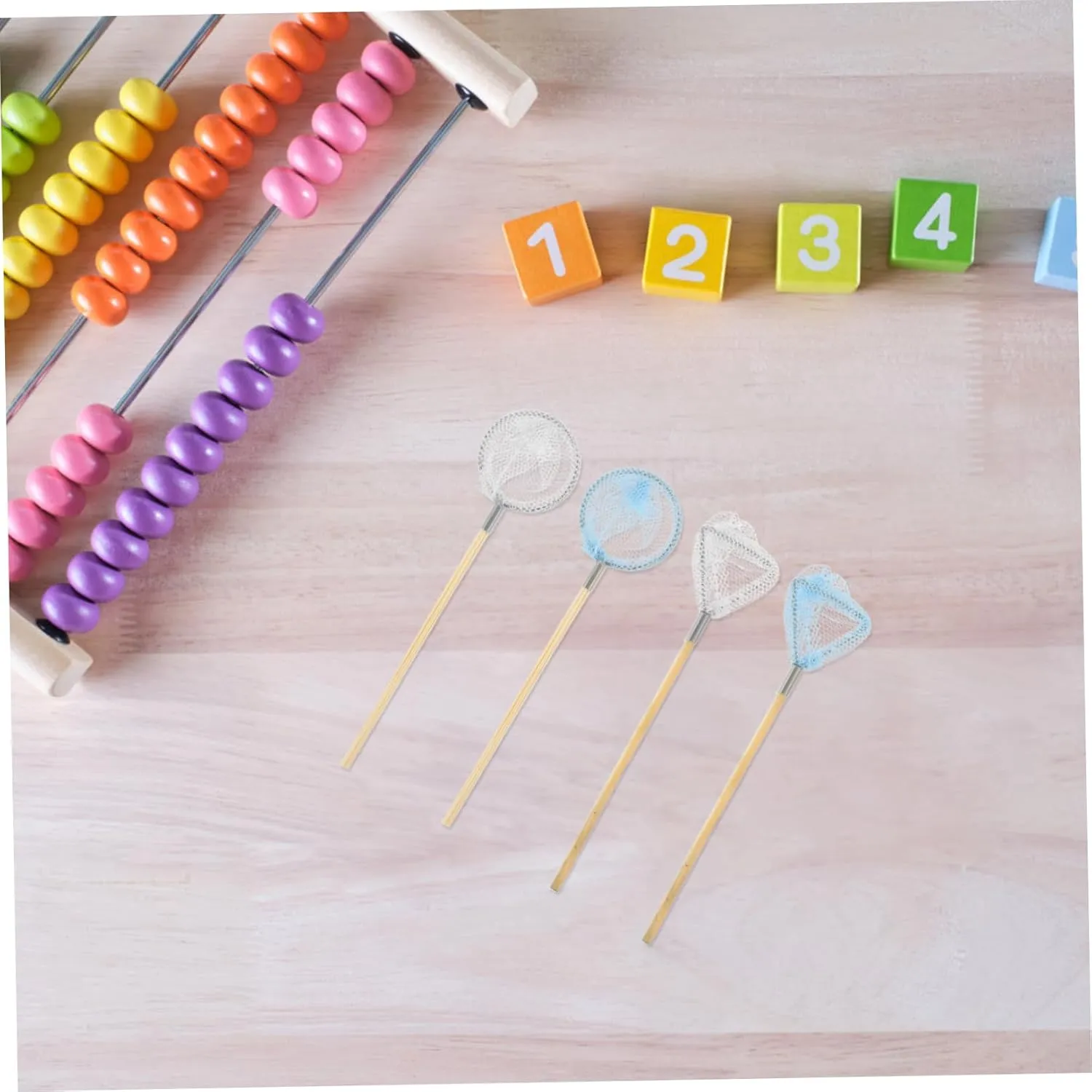 Net for Doll House Accessory Model House Decor 4pcs*5 YARNOW 5sets Miniature Fishing bedcover Net Toy Decorative Small Insect 