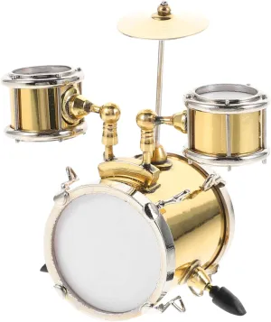Office Karaoke Room and UPKOCH 1set Mini Drum Model closet for Home Decor Decorative Jazz Drum Kit Ornament for Desktop 