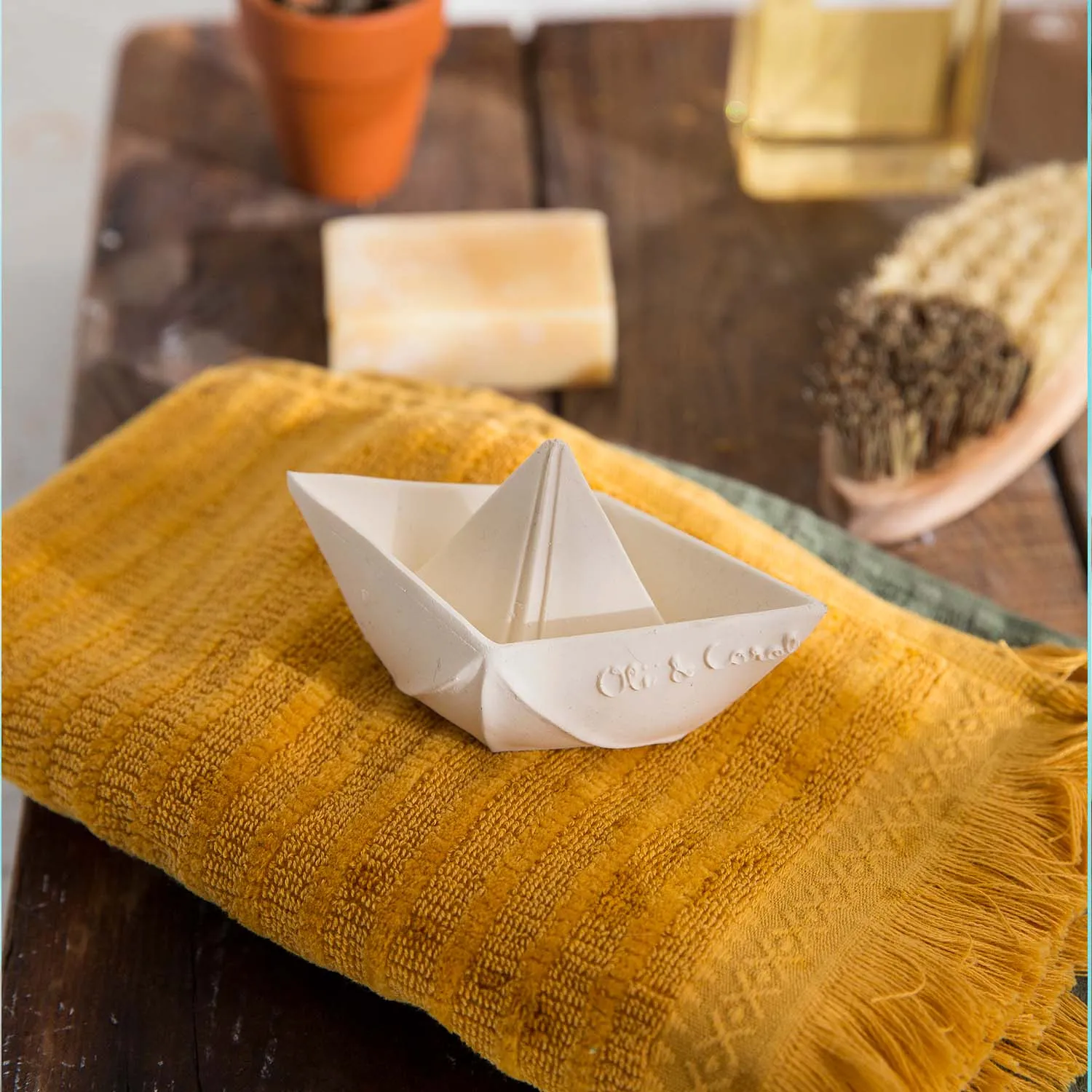Oli and Carol - Origami Boat - White