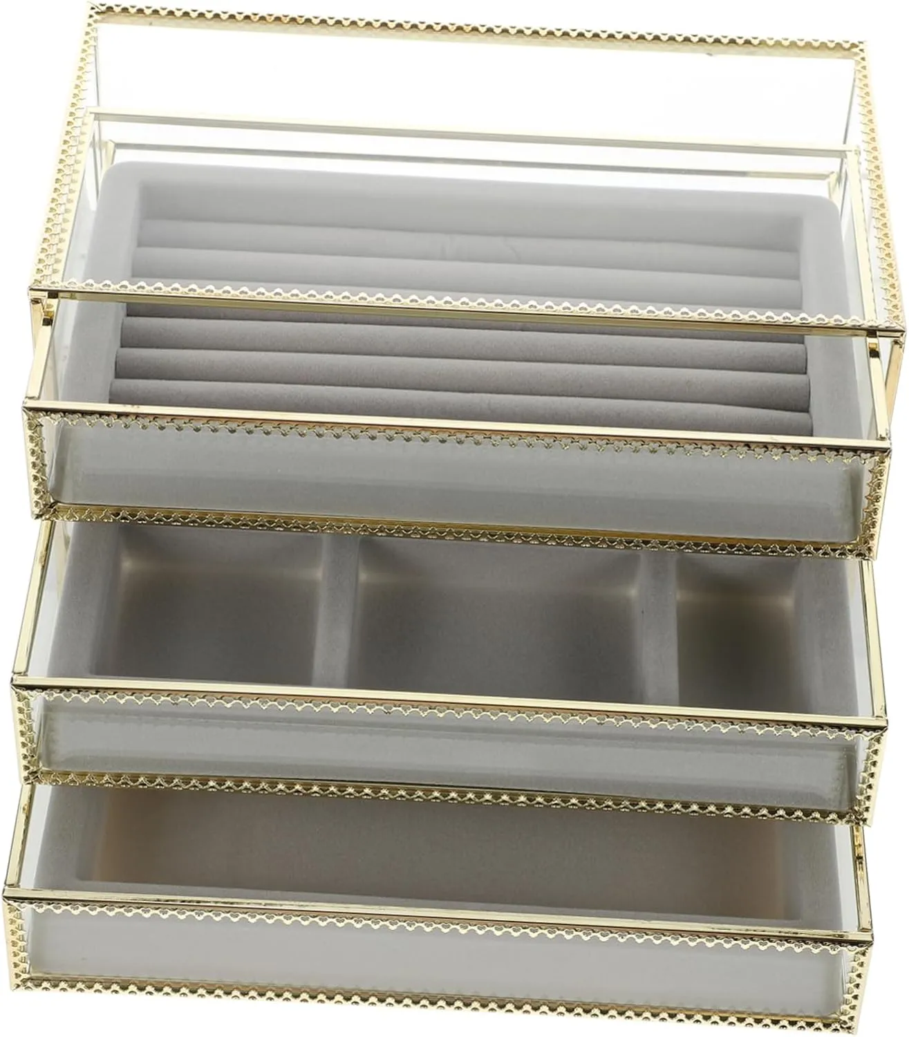 Organizer for Bracelets Watches Store Display Case 1pc Transparent Jewelry Storage Box afford feature demand complex tentacle configuration Decorative Three 