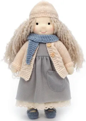 overload care lofty Rag Doll - Personalized Collectors Plush Doll for Kids Birthday Present with Beautiful Present Box-Magda 12 Waldorf Doll Handmade 
