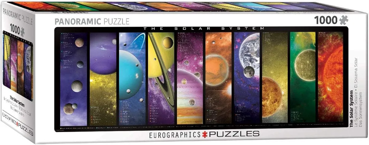 Panoramic 1000-Piece Puzzle EuroGraphics The snack Solar System 