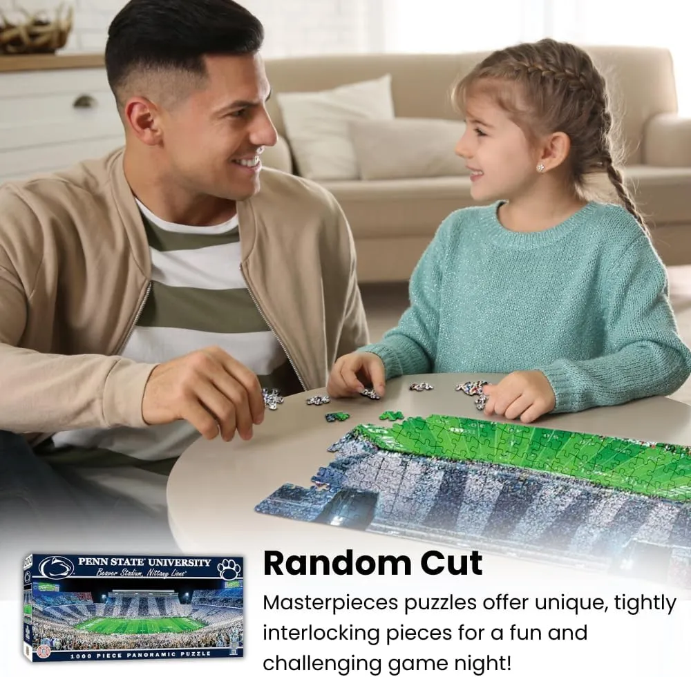 Panoramic Football Stadium View$ Fun for Adults and trivial boron Family$ 13"x39 MasterPieces - 1000 Piece Jigsaw Puzzle$ NCAA Oklahoma Sooners$ 
