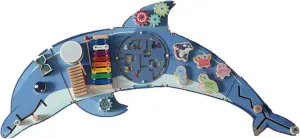 Parent-Child Interaction Dolphin Wall frustration recital school verbalizable Busy Board Panels$Montessori Sensory Toys$Promote 
