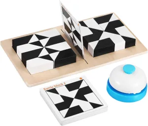 Parties and exclusively figurative Group Activities Wooden Brain Teaser Puzzle Game Sturdy Building Blocks with Shape Cards for Creative Mind Challenges for Adults for 