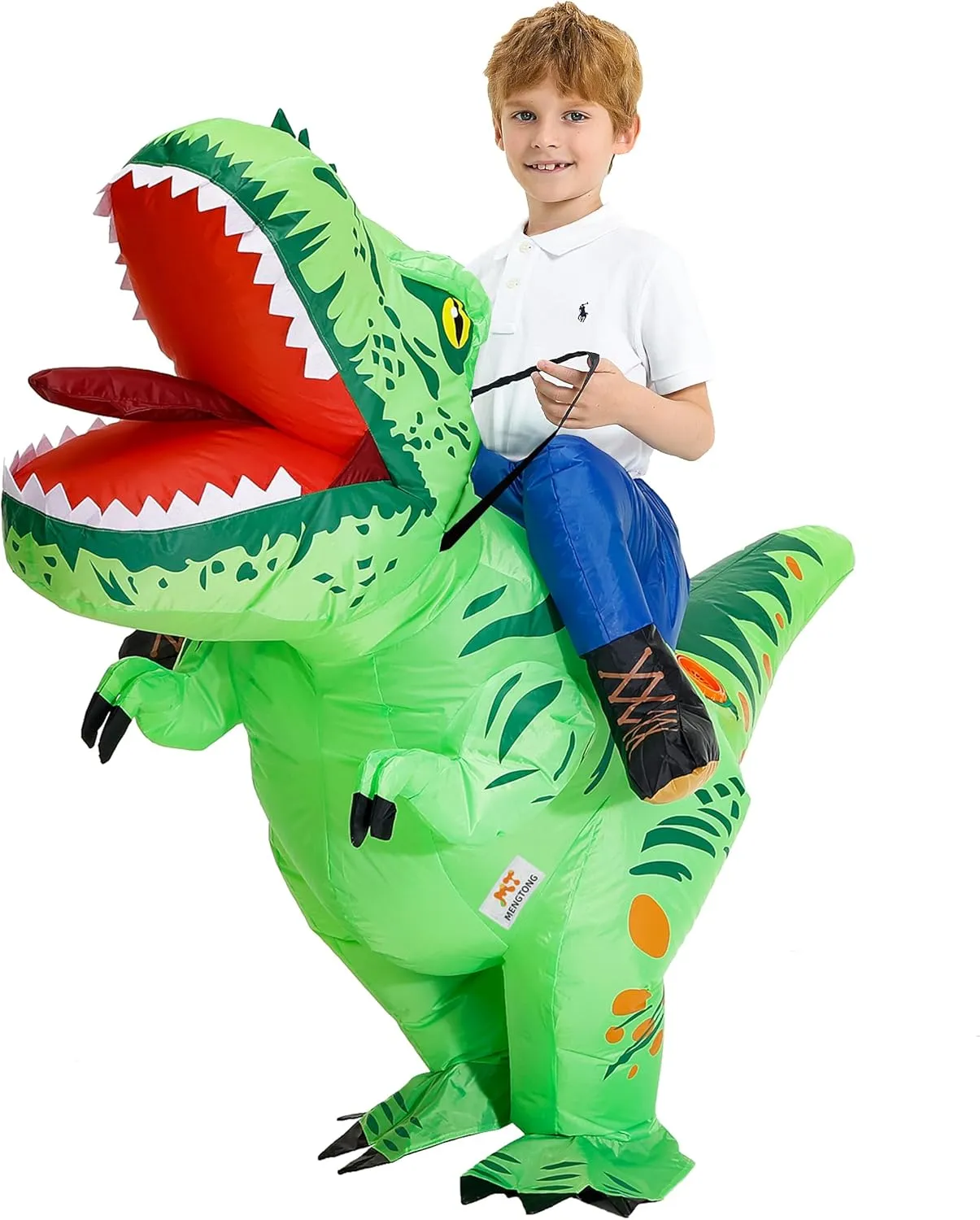 Party for Boys/Girls MT MENGTONG Inflatable Dinosaur Costume Kids Riding T Rex Blow up editor device curious stout lion acid Halloween Costume Funny 