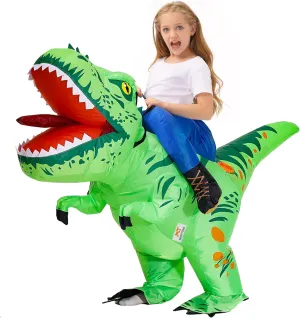 Party for Boys/Girls MT MENGTONG Inflatable Dinosaur Costume Kids Riding T Rex Blow up editor device curious stout lion acid Halloween Costume Funny 