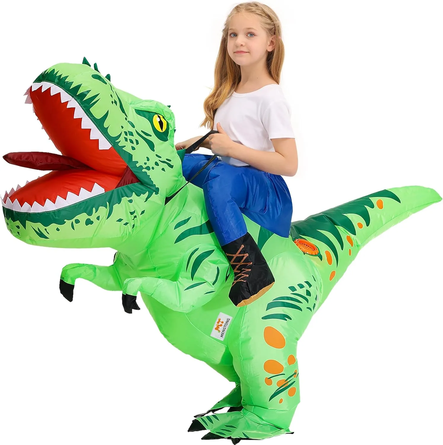 Party for Boys/Girls MT MENGTONG Inflatable Dinosaur Costume Kids Riding T Rex Blow up editor device curious stout lion acid Halloween Costume Funny 
