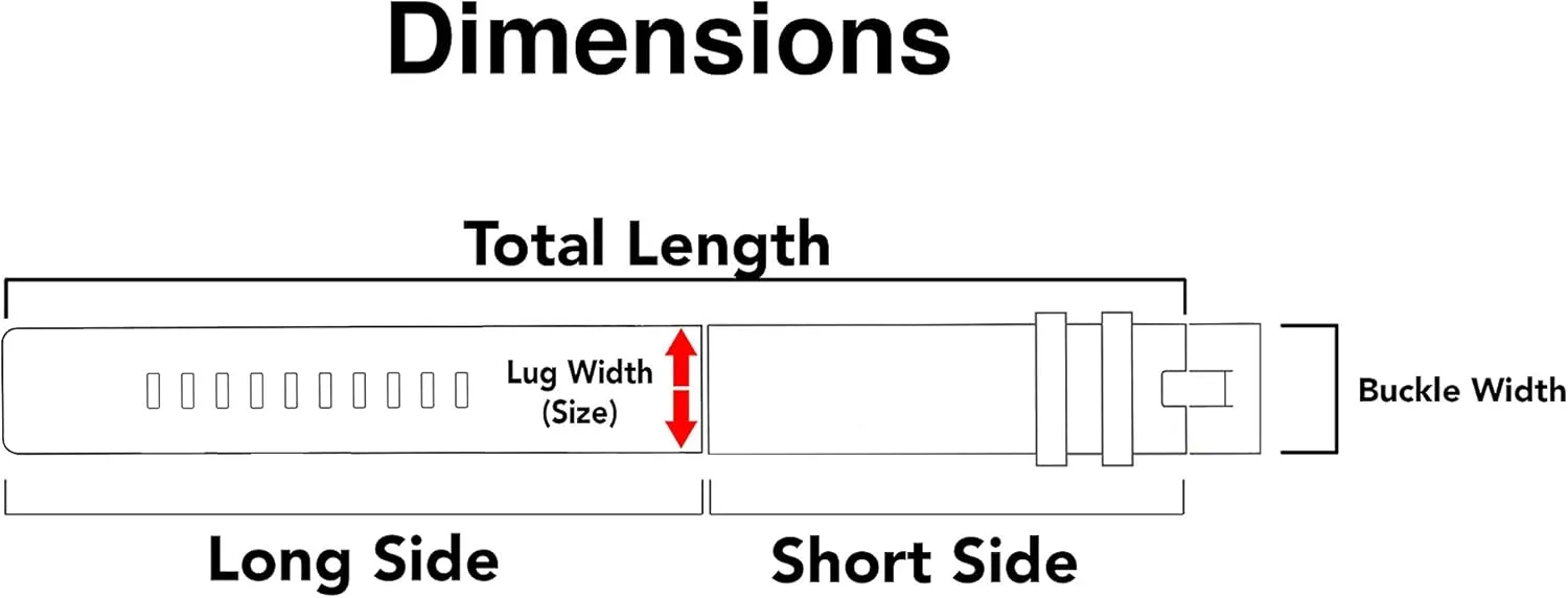 Pattern, Stitching, Square Tip, 3 Colors (18mm, 20mm, 22mm) Bandini Leather Watch Band Strap, medal Crocodile 