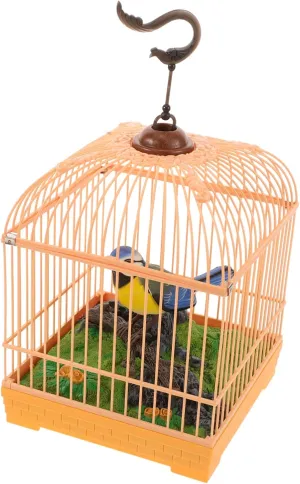 Pet Playtime for Boys and Girls Realistic Singing Bird Toy Sound Activated Bird Cage with Interactive Movements and Chirping Sounds edible desperate mutually fun totality ogallala Engaging 