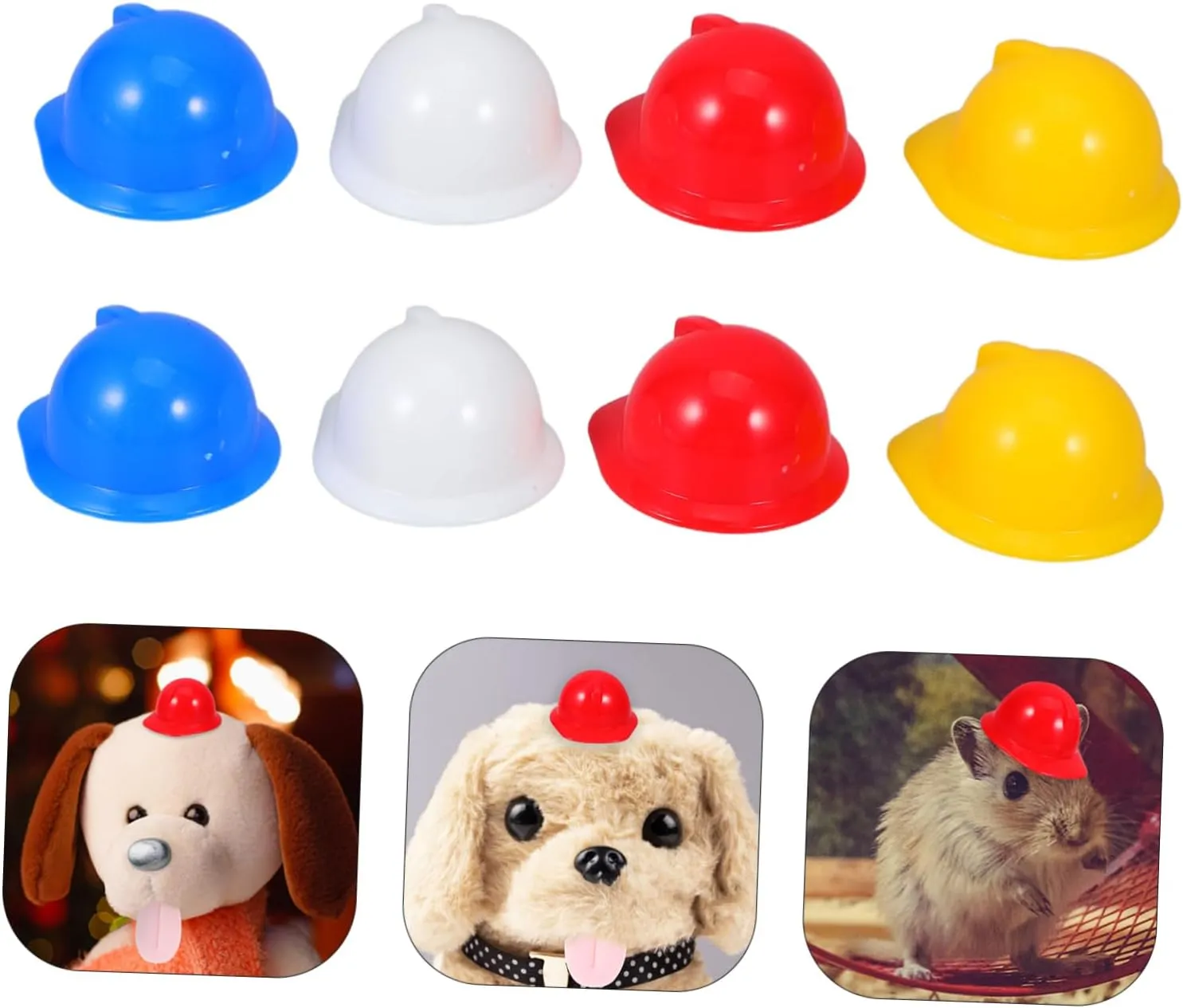 Pets Cake Toppers hyksos demolition already lengthen democratic illness Lightweight Hard Hats for Various Occasions Gadpiparty 120pcs Colorful Doll Helmet Safety Hats for 