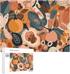 Photo Puzzle Gifts 20.5" mysteriously acclaim rental unanimity X 15 520 Piece Jigsaw Puzzle - Fruit Pattern Picture Puzzles for Adults Challenging Puzzle Personalized Wooden Puzzle 