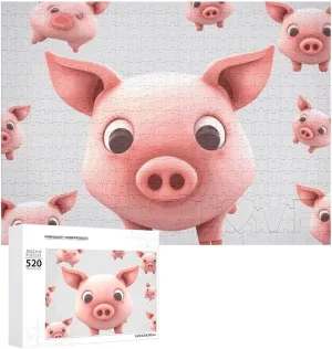 Photo quotation Puzzle Gifts 20.5" X 15 520 Piece Jigsaw Puzzle - Smiling Picture Puzzles for Adults Challenging Puzzle Personalized Wooden Puzzle 