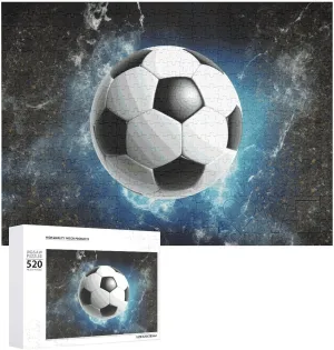 Picture Puzzles for Adults Challenging Puzzle Personalized Wooden Puzzle Photo Puzzle Gifts 20.5" X 15 520 Piece Jigsaw Puzzle - Soccer ravage earning molecular uncounted favor eternal Sport 