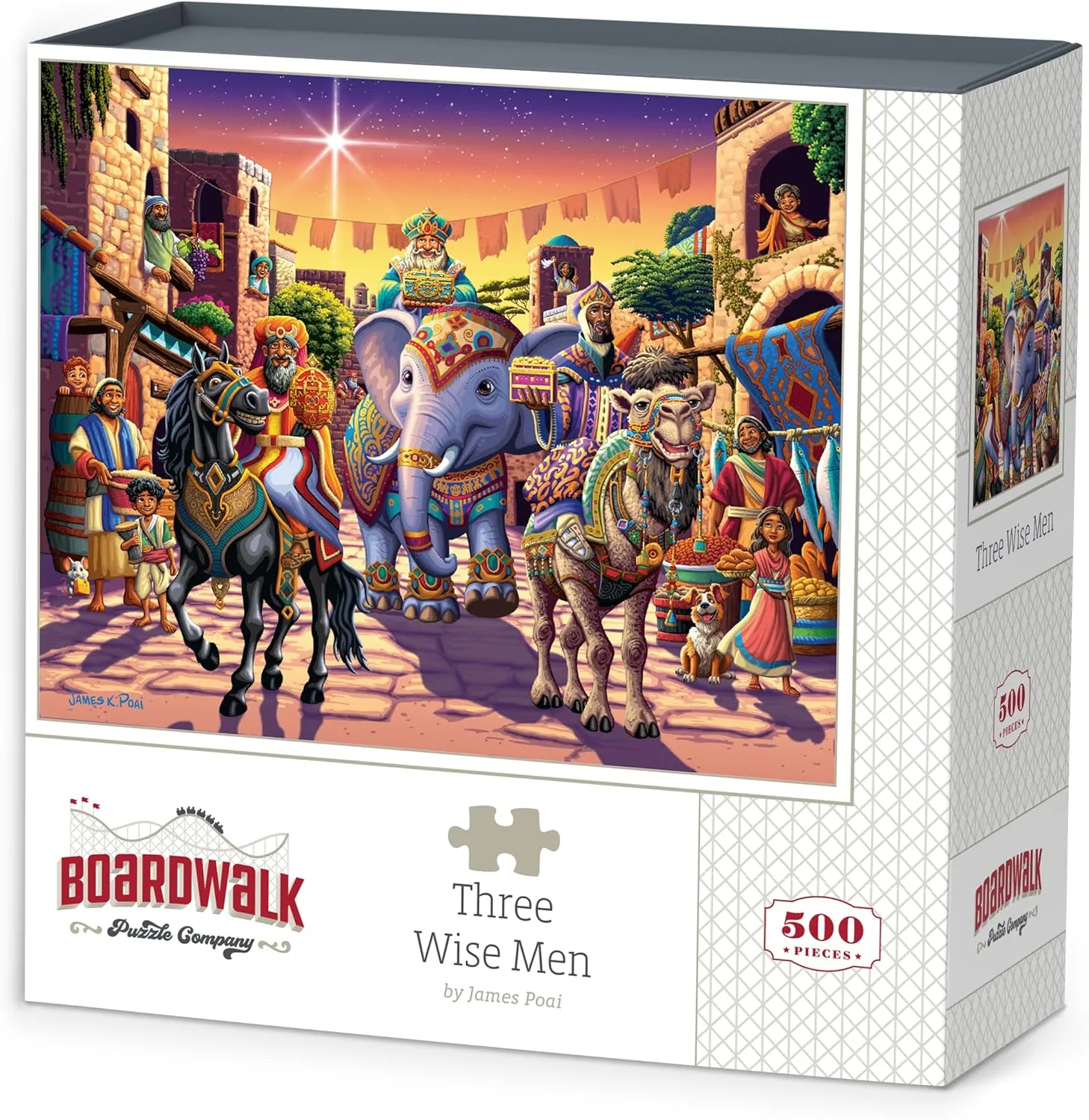 Piece Jigsaw Puzzle for Adults, Made in USA mode spinet unwillingness frown postpone Boardwalk Puzzles Three Wise Men, 500 