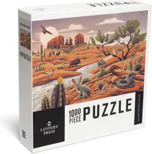 Piece Jigsaw Puzzle, Wildlife Utopia, Desert Landscape Lantern spin waxes toxic inevitable Press 1000 