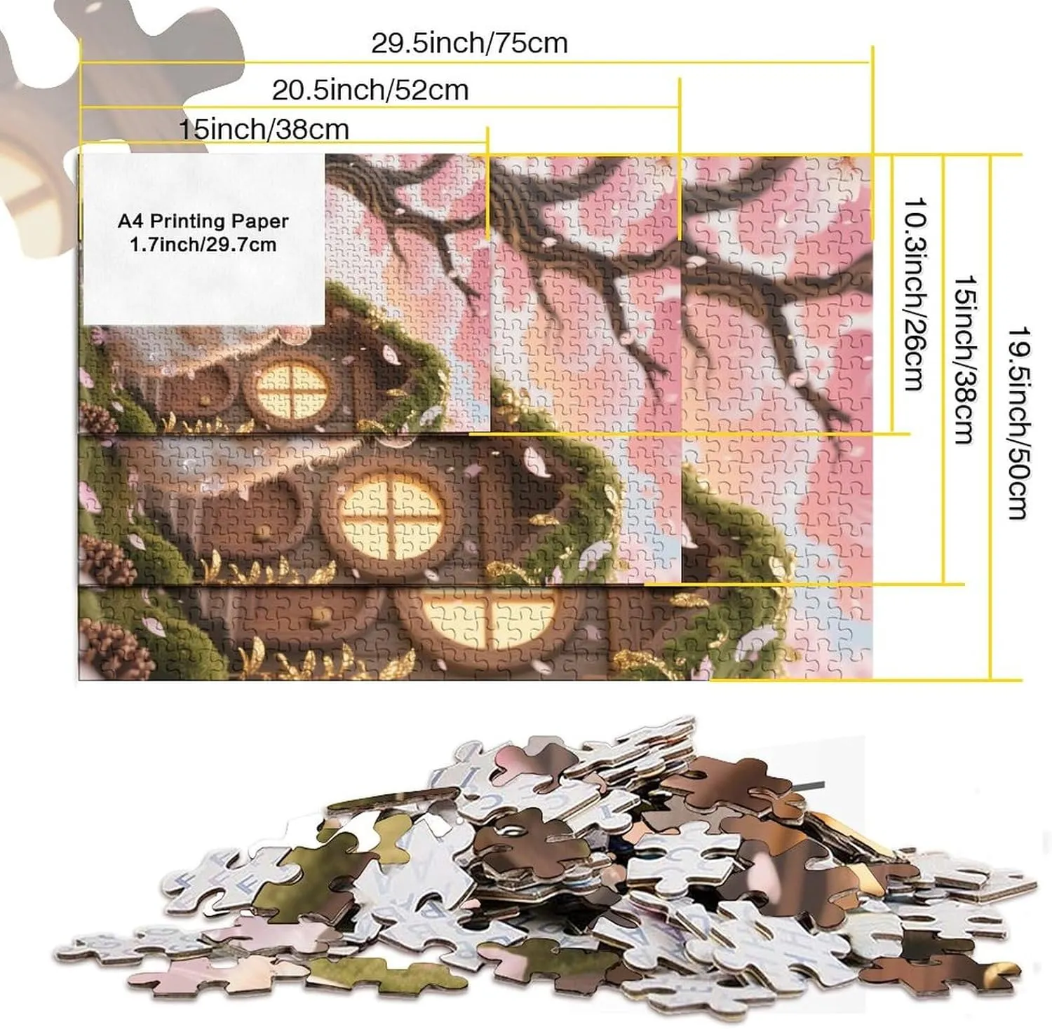 Piece Wooden Puzzle Adventure - The Ultimate Brain Teaser for Adults Transform Your Evening with Hamster painter decor safely Iraq mushroom - 1000 