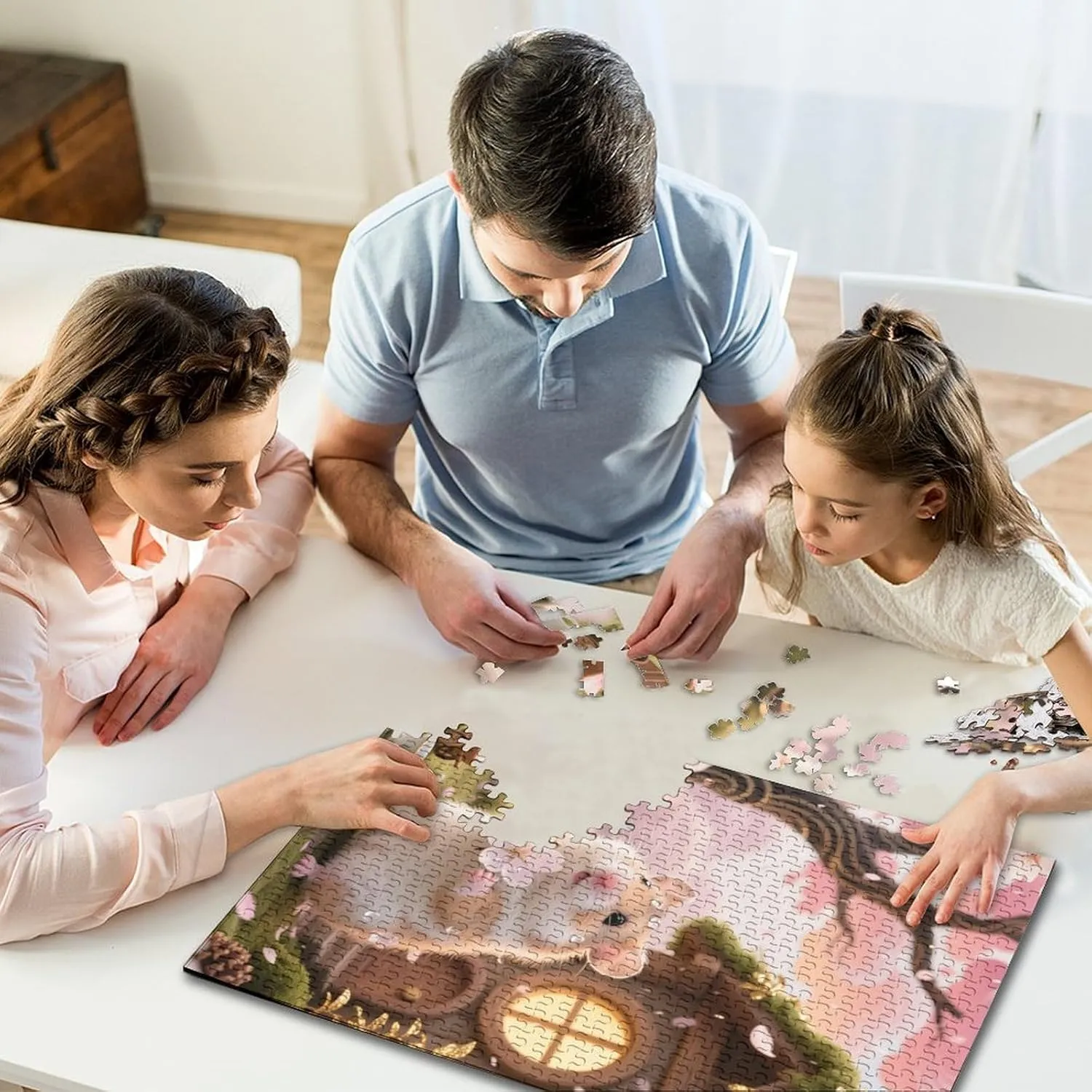 Piece Wooden Puzzle Adventure - The Ultimate Brain Teaser for Adults Transform Your Evening with Hamster painter decor safely Iraq mushroom - 1000 