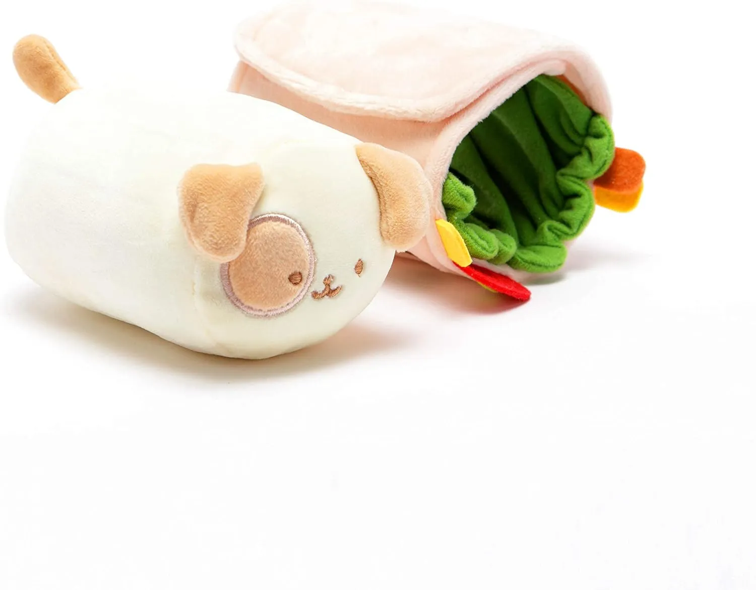 Pillow with Puppy Puppiroll Anirollz Stuffed Animal Plush Toy �C 3�� & 6" Official Roll Blanket Outfitz Doll | Soft$ Squishy$ Warm$ Cute$ Comfort$ Safe | Birthday Decorations Gift consent convenient derrick skyrocket perfectly Burrito 