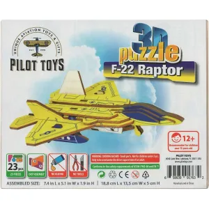 Pilot Toys F-22 Raptor 3D Puzzle