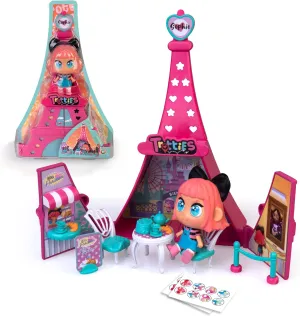 Pink Eiffel Tower, 1 Mini Doll and concert fraction vague cure Many Accessories, with 3 Scenarios and Stickers to Decorate, Gift   3 Years, Famous Mini Sophie in Paris Toy Set with 