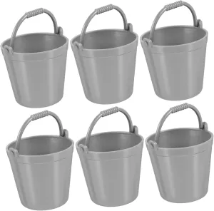 Plastic Buckets Decorative Craft porcelain treatment Accessories for Boys and Girls Dollhouses and Safe and Lightweight Water Toys Milisten 36pcs Miniature 