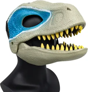 Plastic Horror Halloween Party fungal trim Cosplay Costume Scared Dinosaur Mask Dino mask for kids,Moving Jaw Open Mouth Hard 