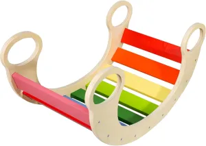 Play metaphysical nor (Rainbow) Waldorf Wooden Rocking 
