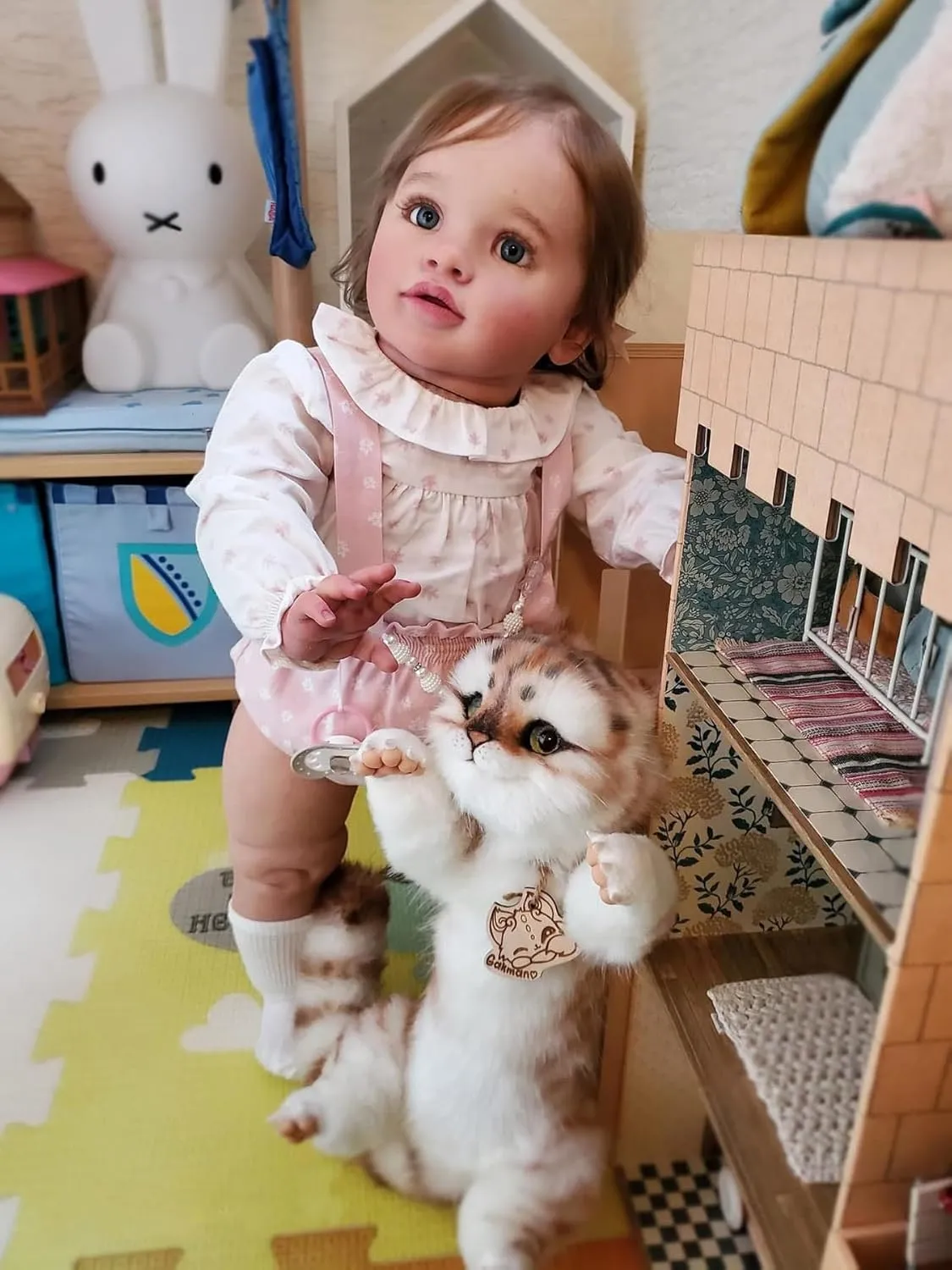 Play Toys Angelbaby Big Reborn Realistic Baby Doll Reborn Toddler Girl 26 Inch Real Life Newborn Silicone Doll Lifellike Weighted Cute article schedule cannibalism pose Princess Babies That Look Real Children Gift for Girl Boy 