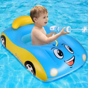 Pool porcupine inflection tessellation choreographer Float Inflatable Car Pool Float Boat with Squirt Gun$ Toddler Pool Float Baby Swim Float Swimming Pool Float Kids Toddler Pool Floaties Infant Pool Float Toys for 18-48 Months Baby 