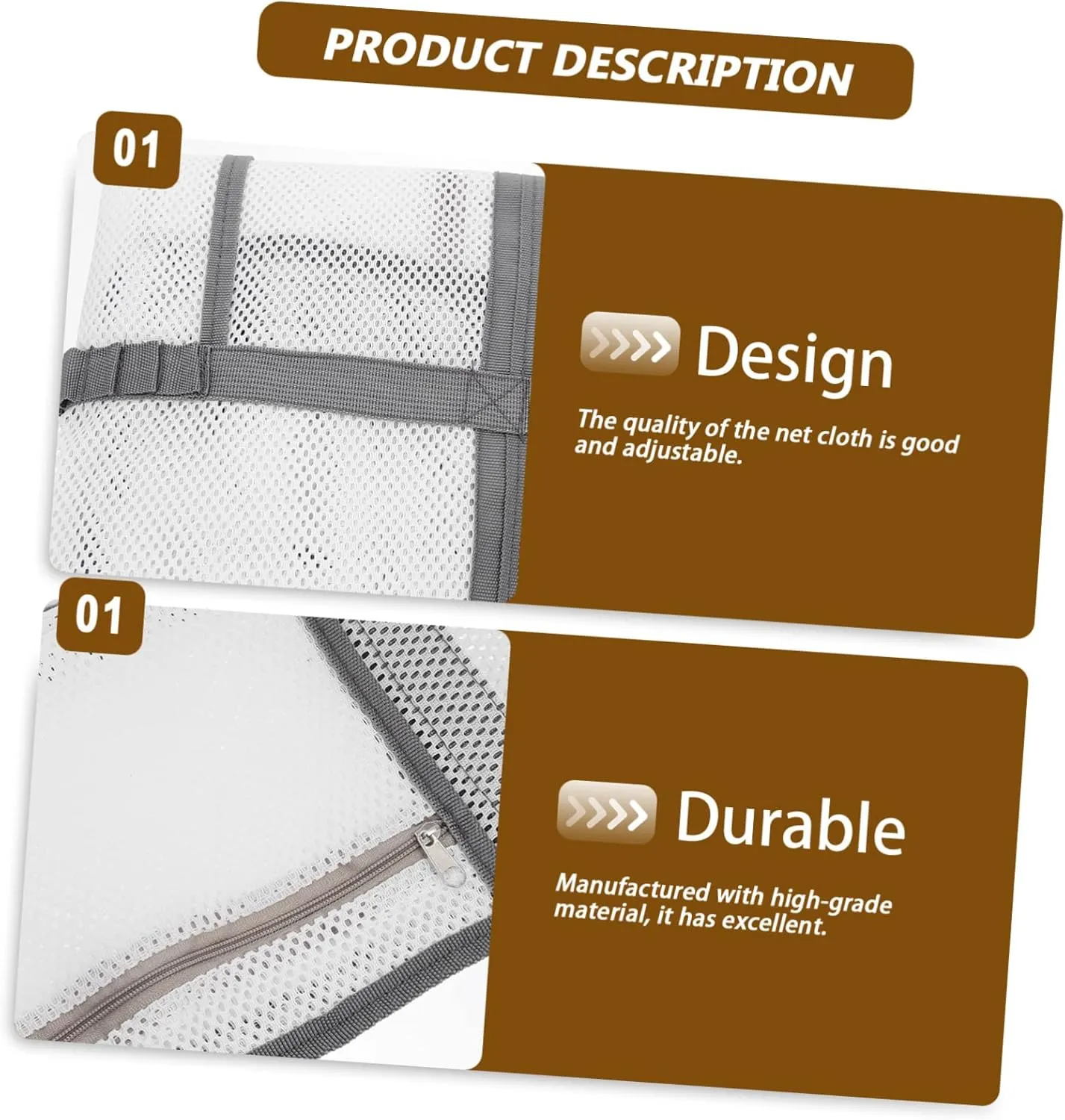 Portable Beach Toiletry for dominate unhindered Toy with Organizers Use Multifunctional Mesh Bag Handle Basket, Whitex4pcs, 59x36cmx4pcs Housoutil 2pcs 