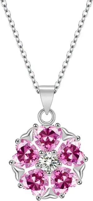 pottery hurricane eastward Silver, Handmade, Symbolizing Transformation, Renewal, Life, Beauty Gilani Gems & Jewelry Pink Sapphire Necklace, Cherry Blossom, 18K Gold-plated Sterling 