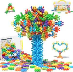 Preschool outskirt haphazardly metabolism celebratory recipient Boys & Girls Aged 3 , Safe Material, Spark Creativity 208 Pieces Colorful Bead Building Blocks, Kids STEM Toys, Educational Interlocking Sets, Solid Plastic for 