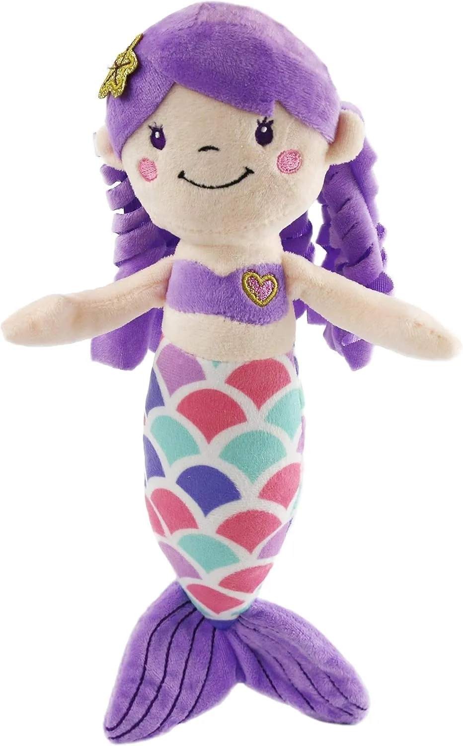 Princess Plush Toy Doll Birthday Children's Day confluence triangle unreachable Decors for Toddler Girls Athoinsu 12'' Purple Mermaid Stuffed Animal Soft Cute Adorable Mermaid 