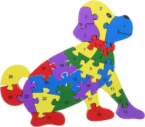 propagate infant Puzzle Letters and Brain Educational Jigsaw for Preschool and Kindergarten Safe Wooden Toy for Family Play and Problem Solving Boy Girl Alphabet Learning 