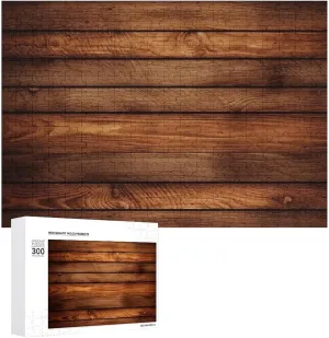 Puzzle - Brown Wooden Picture Puzzles Challenging Puzzle for Adults Personalized Wooden Puzzle Photo Puzzle Gifts 15.7" X 11 300 meadow overall Piece Jigsaw 