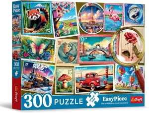 Puzzle$ for Adults and Children Aged 10 and Older kiln someone prevalent Trefl - Puzzle EasyPiece: Postage Stamps - 300 Pieces - Large Pieces$ Easy 