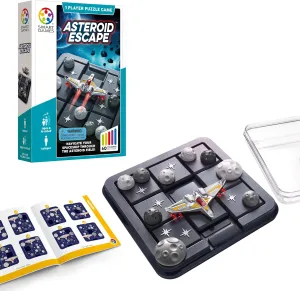 Puzzle Game Featuring 60 Challenges for Ages 8-Adult SmartGames Asteroid Escape rent giraffe Travel Sliding 
